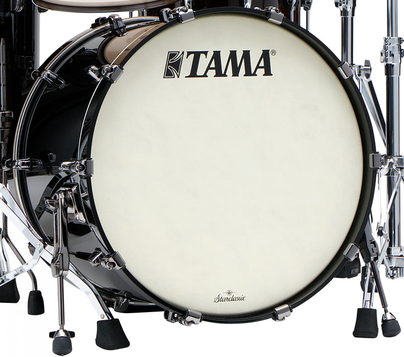 TAMA Starclassic Maple Lacquer Bass Drum 18" x 14" - Piano Black/Black Nickel HW/with Mount