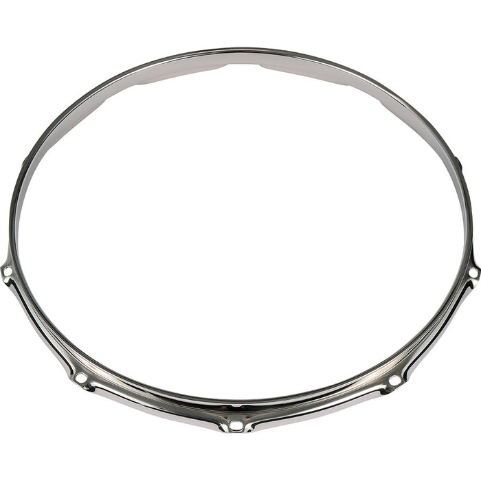 TAMA Brass Mighty Hoops 14" 10-Hole - Chrome Batter Side