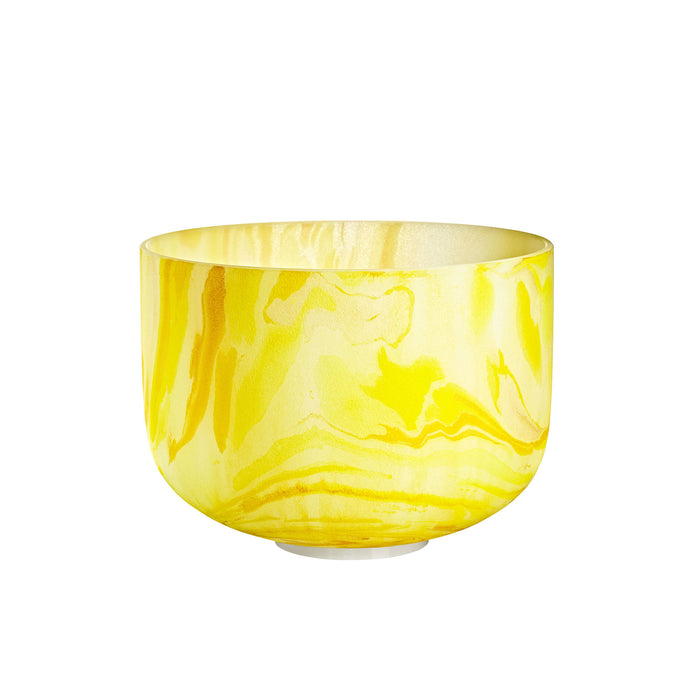 MEINL Sonic Energy Marble Crystal Singing Bowl 10" - E4/Solar Plexus Chakra/432 Hz - Yellow
