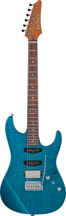 IBANEZ Martin Miller Signature Electric Guitar 6-String - Transparent Aqua Blue + Case