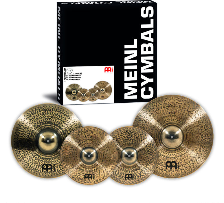 MEINL Cymbals Pure Alloy Custom Cymbal Set - 14” / 18” / 20”