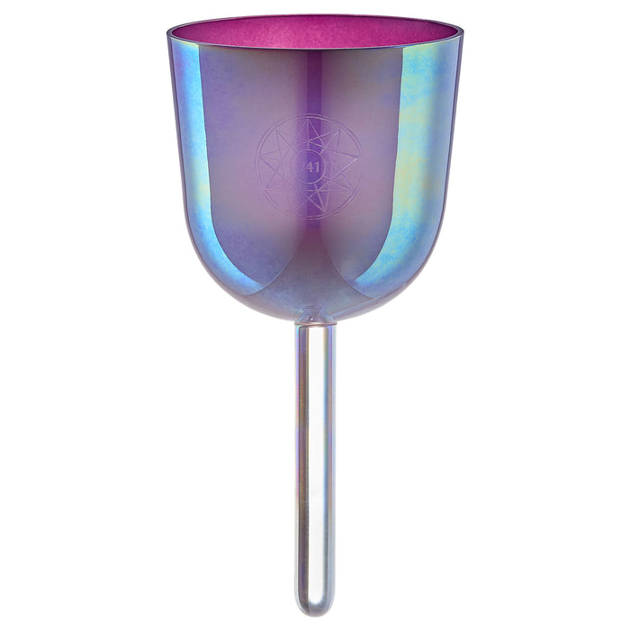 Meinl Sonic Energy 3.75"Essence Solfeggio Crystal Singing Bowl Sol 741 Hz, Lavender Purple