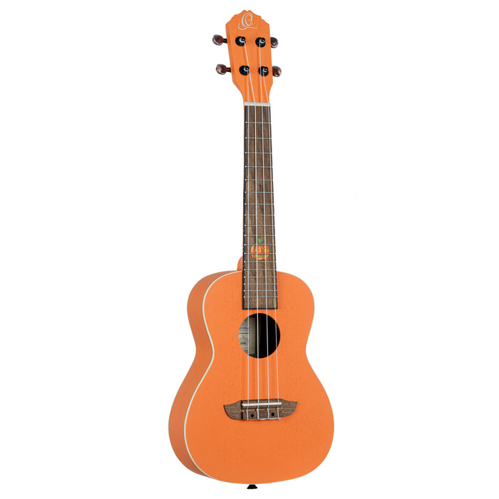 ORTEGA Custom Built Series Halloween Edition Concert Ukulele 4 String - Pumpkin Orange
