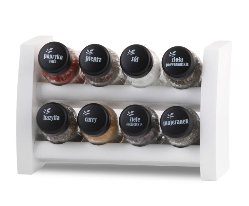 Gald Flipper spice shelf 8 4K P2 white wood nut black 301216