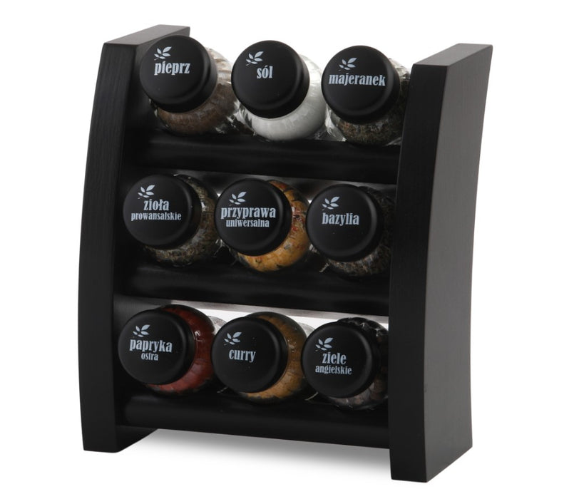 Gald Flipper spice shelf 9 3K P3 black wood nut black 301186