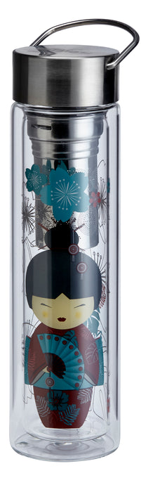 Eigenart FlowTea 350-400ml Little Geisha Re 50001 double wall bottle with brewer