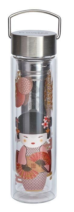 Eigenart FlowTea 350-400ml New Little Geisha double wall bottle with brewer 50019