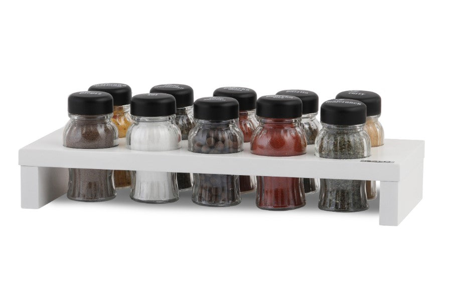 Gald HAGE spice organizer 10 el. white wood cap black 01056