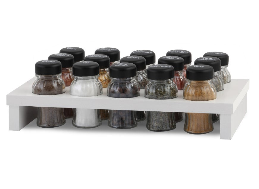 Gald HAGE spice organizer 15 el. white wood cap black 01148