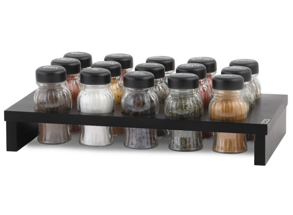 Gald HAGE spice organizer 15 el. black wood nut black 01087