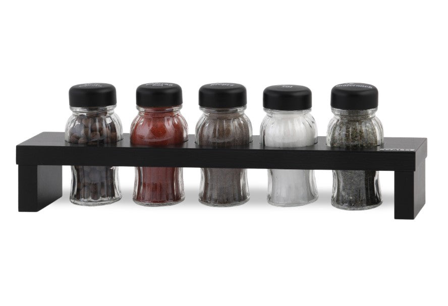 Gald HAGE spice organizer 5 el. black wood nut black 00905