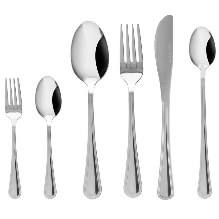 Kulig Set of 24 pieces of cutlery for 4 people Luce silver 0565