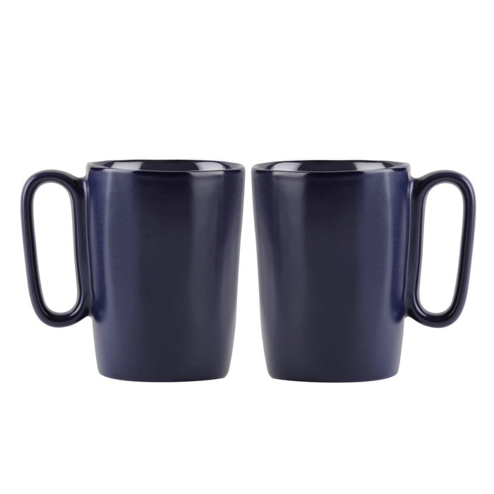 Vialli Design 2 ceramic mugs with handle 250 ml navy blue FUORI 30046