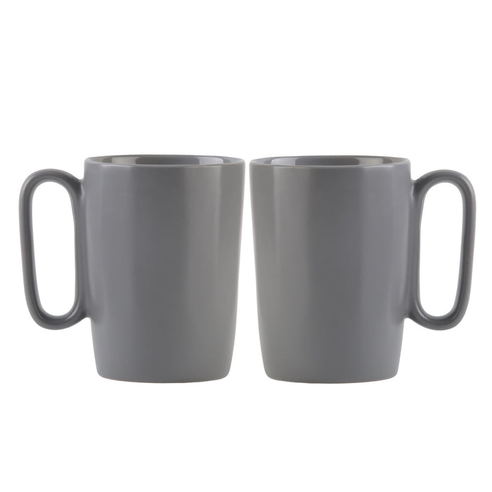 Vialli Design 2 ceramic mugs with handle 250 ml grey FUORI 30015