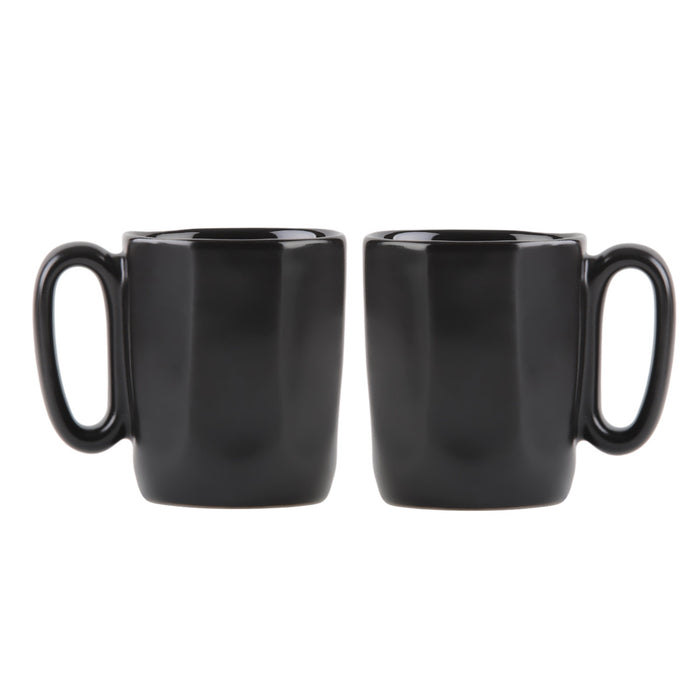 Vialli Design 2 ceramic mugs with handle for espresso 80ml black FUORI 29965