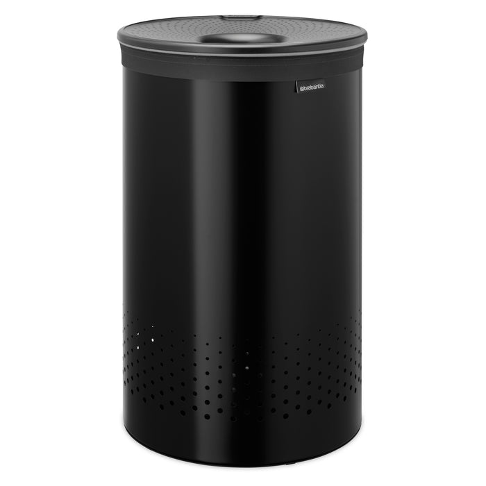 Brabantia Laundry basket 60 l with lid matte black 242380