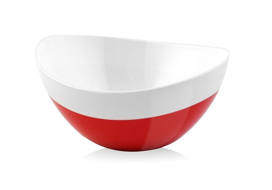 Vialli Design Livio Duo oval bowl red 28 cm