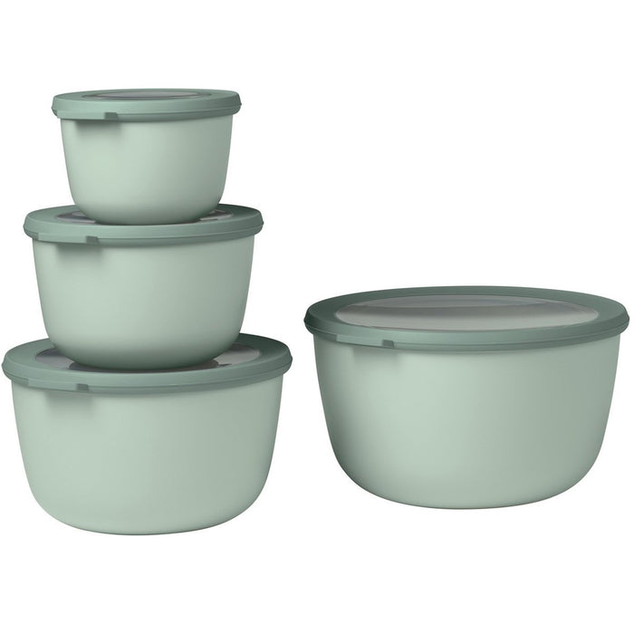 Mepal Set of 4 Cirqula round bowls 500 1000 2000 3000 Nordic Jade 106233094700