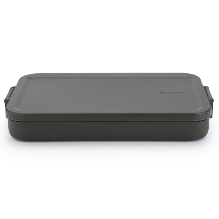Brabantia Make &amp; Take flat lunch container Dark Grey 202704