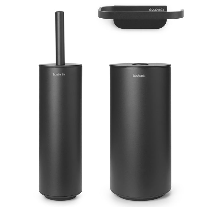 Brabantia MindSet Mineral Infinite Grey 303906 set of three toilet accessories