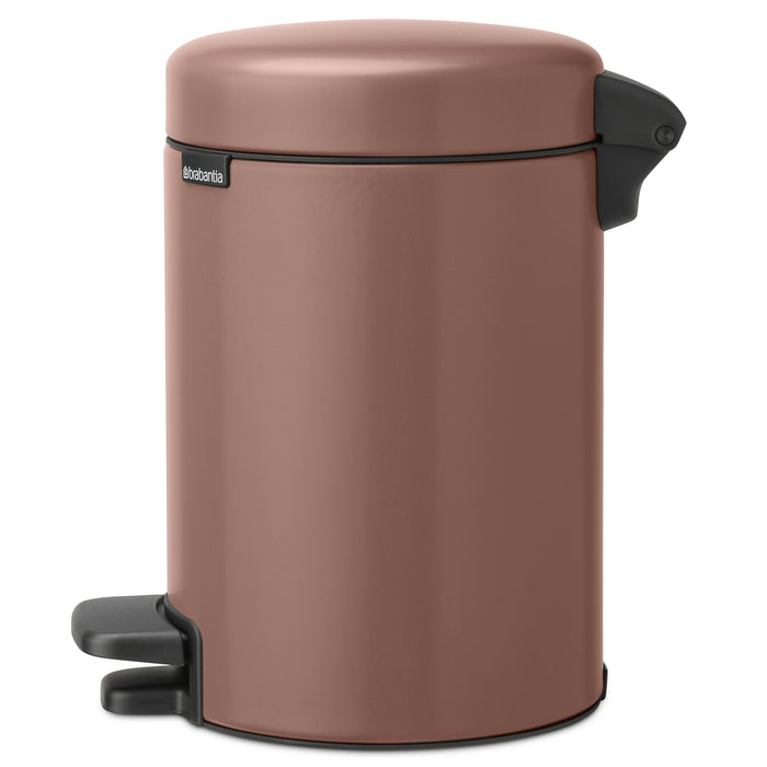 Brabantia NewIcon 3 l Satin Taupe pedal garbage can 233968