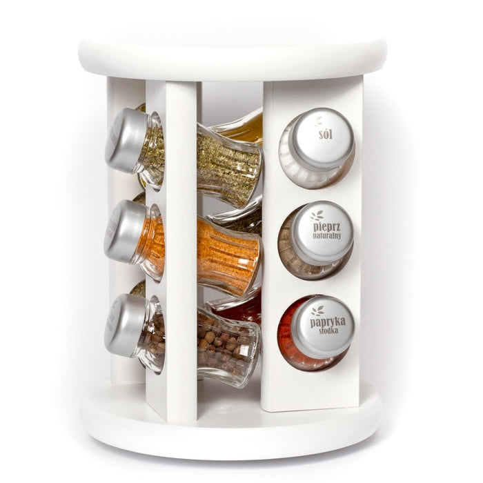 Gald Rotary spice rack 12S white matte. 98991