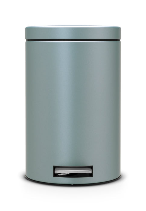 Brabantia Pedal garbage can 12l metallic mint 106002