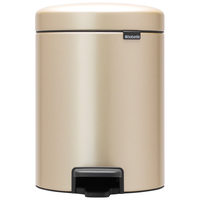 Brabantia NewIcon 5L Pedal Bin Champagne 304422