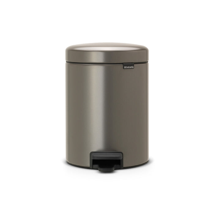 Brabantia New Icon 2 x 2L Platinum pedal recycling garbage can 280443