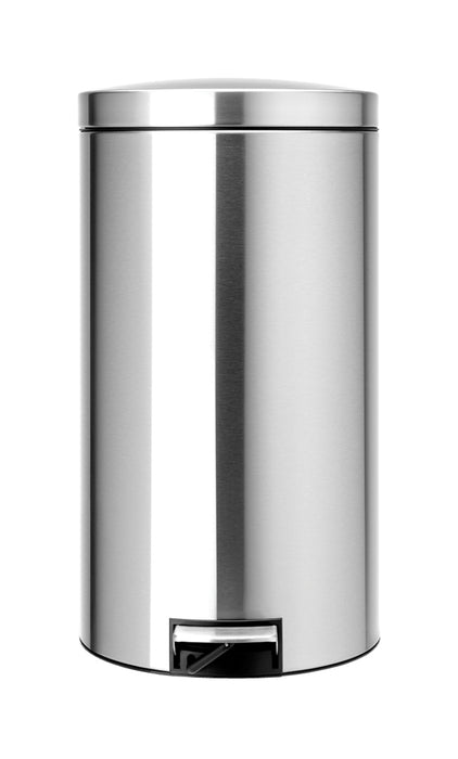 Brabantia Pedal garbage can 2x20l matt steel 424229 Twin