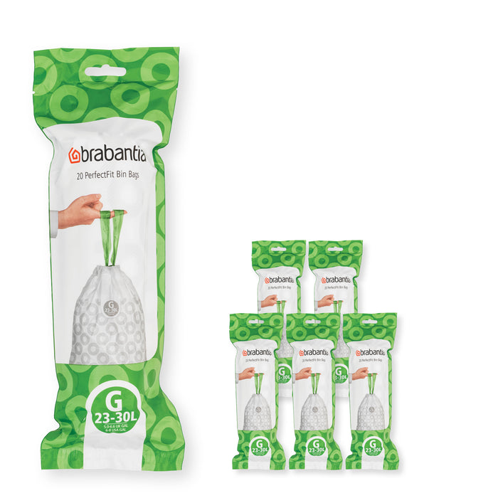 Brabantia Garbage bags size G 23-30L 120pcs 6x20 138423