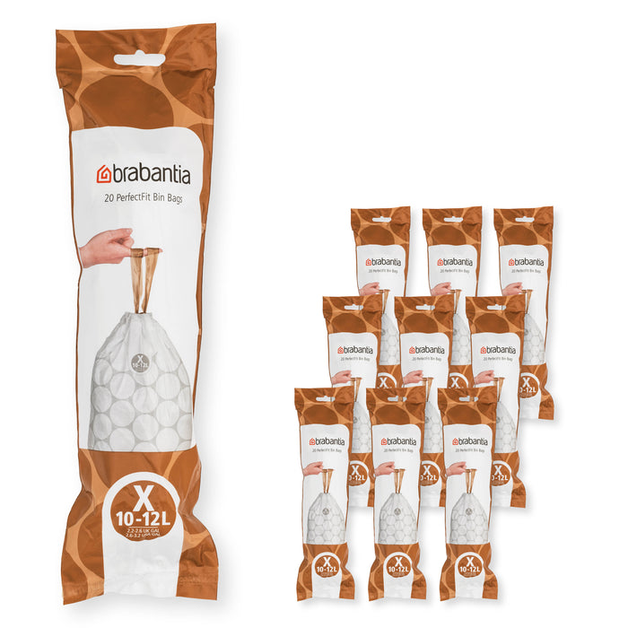 Brabantia PerfectFit garbage bags size X 10-12L 200pcs 10x20 138089
