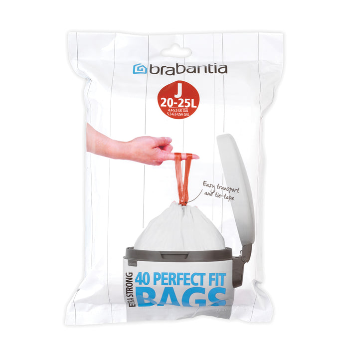 Brabantia Trash bags size J 40 pieces 115608