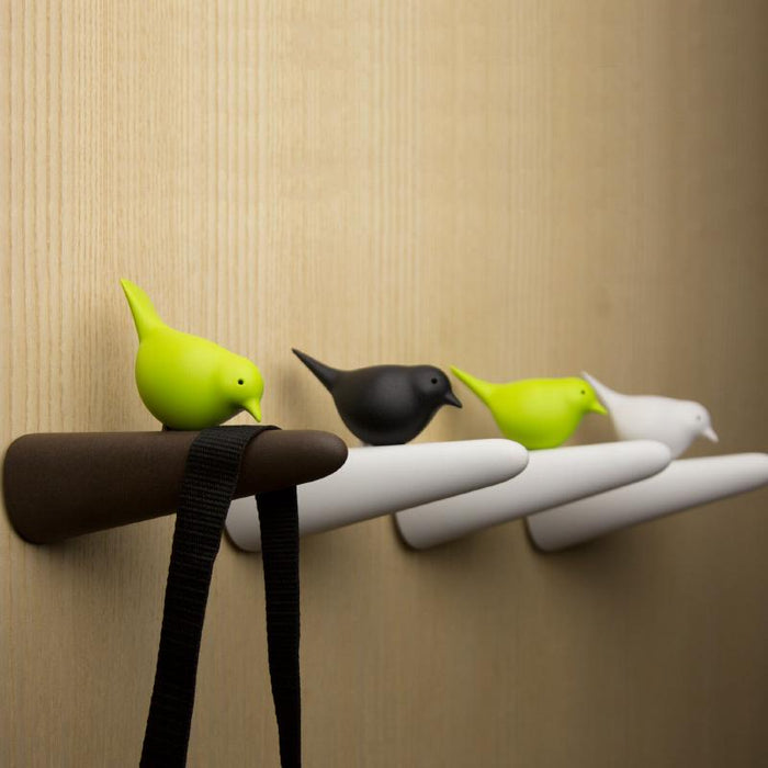 Qualy Picky Sparrow hanger white/white 10211-WH-WH