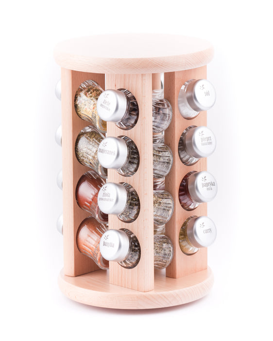 Gald Rotary spice rack 16IIS natural matte. 20038