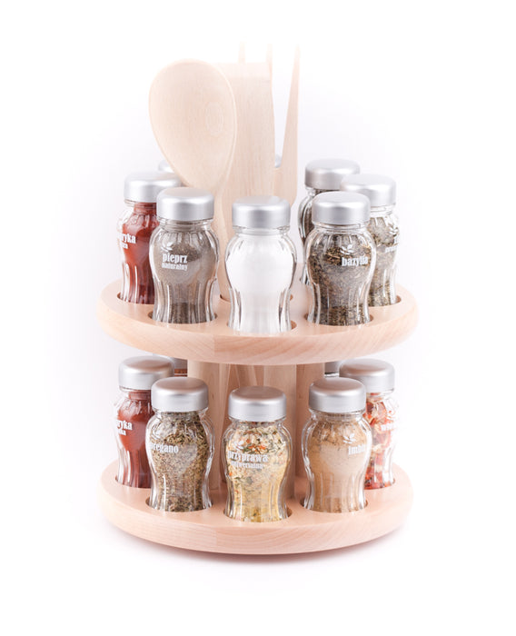 Gald Rotary spice rack 16S natural matte. 21660