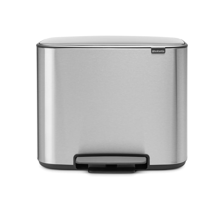 Brabantia BO 36l steel pedal trash garbage can 121487
