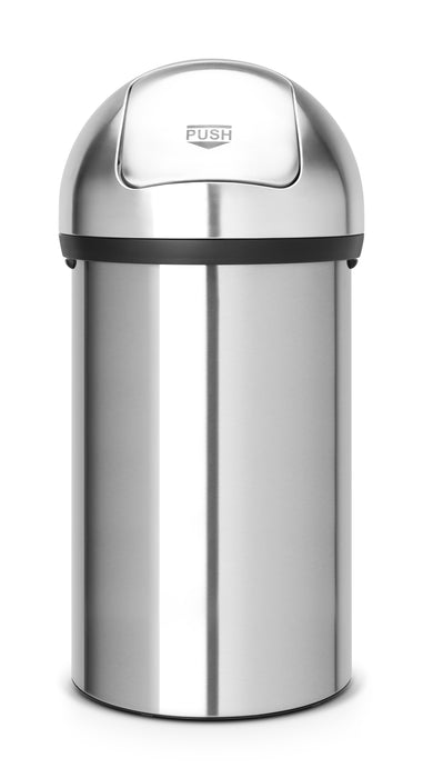 Brabantia Push Bin 60L matte steel 484520