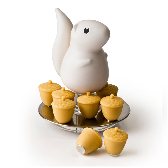 Qualy Squirrel magnet stand white 10097-WH