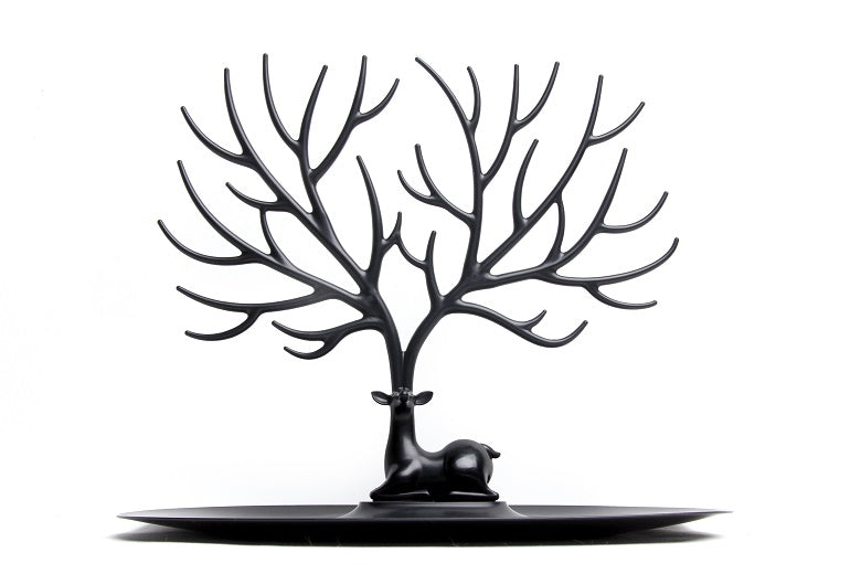 Qualy My Little Deer jewelry stand black 10171-BK