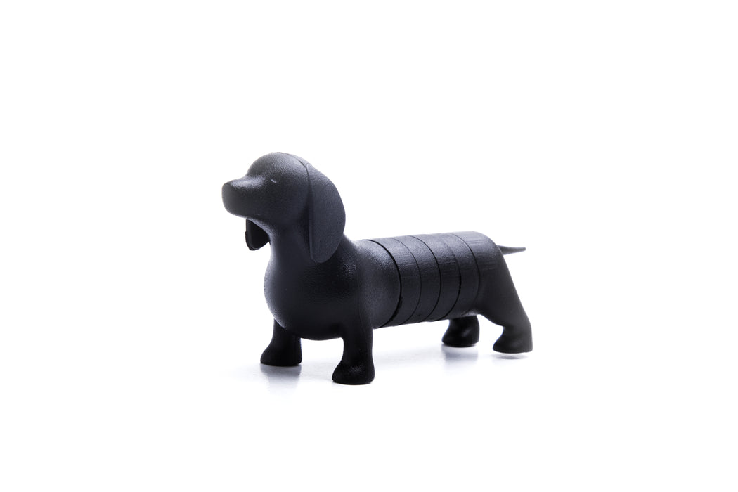 Qualy Dachshund dog magnet black 10174-BK