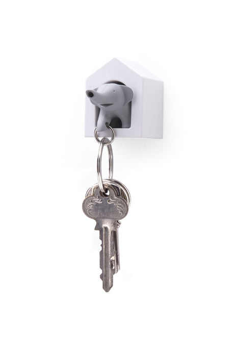 Qualy Key hanger Elephant white and grey 10187-GY