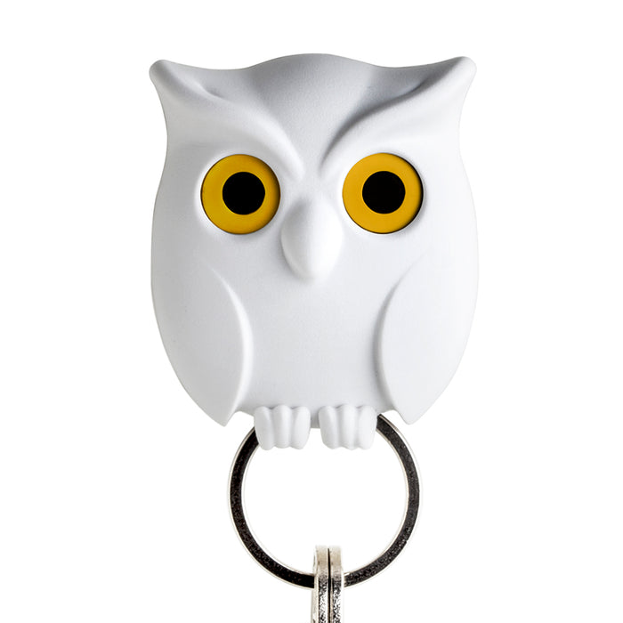 Qualy Owl key holder white 10195-WH