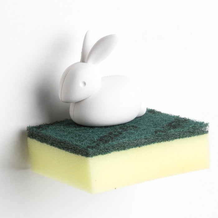 Qualy Bunny Bunny sponge holder white 10206-WH