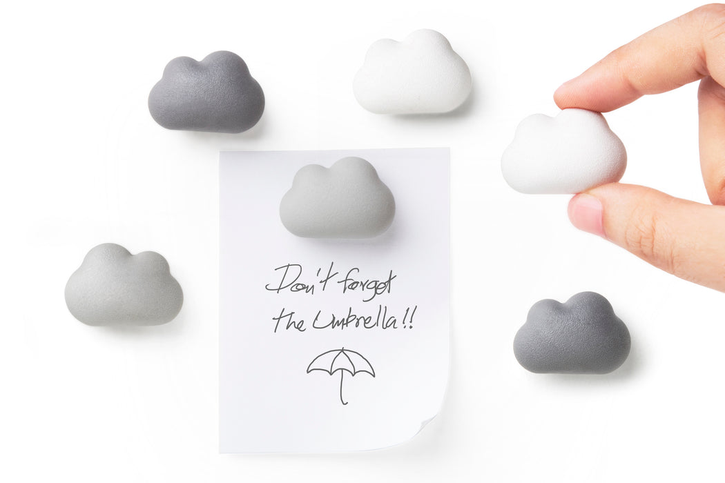 Qualy Cloud magnets white and gray QL10216-MX