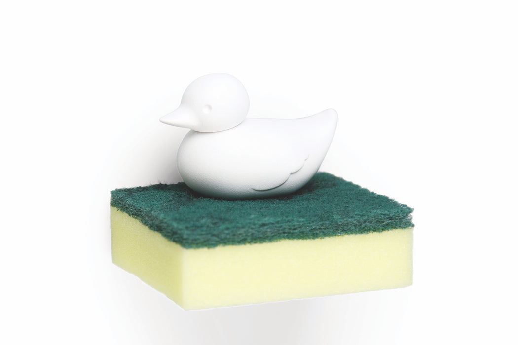 Qualy Duck Duck sponge holder white 10225-WH
