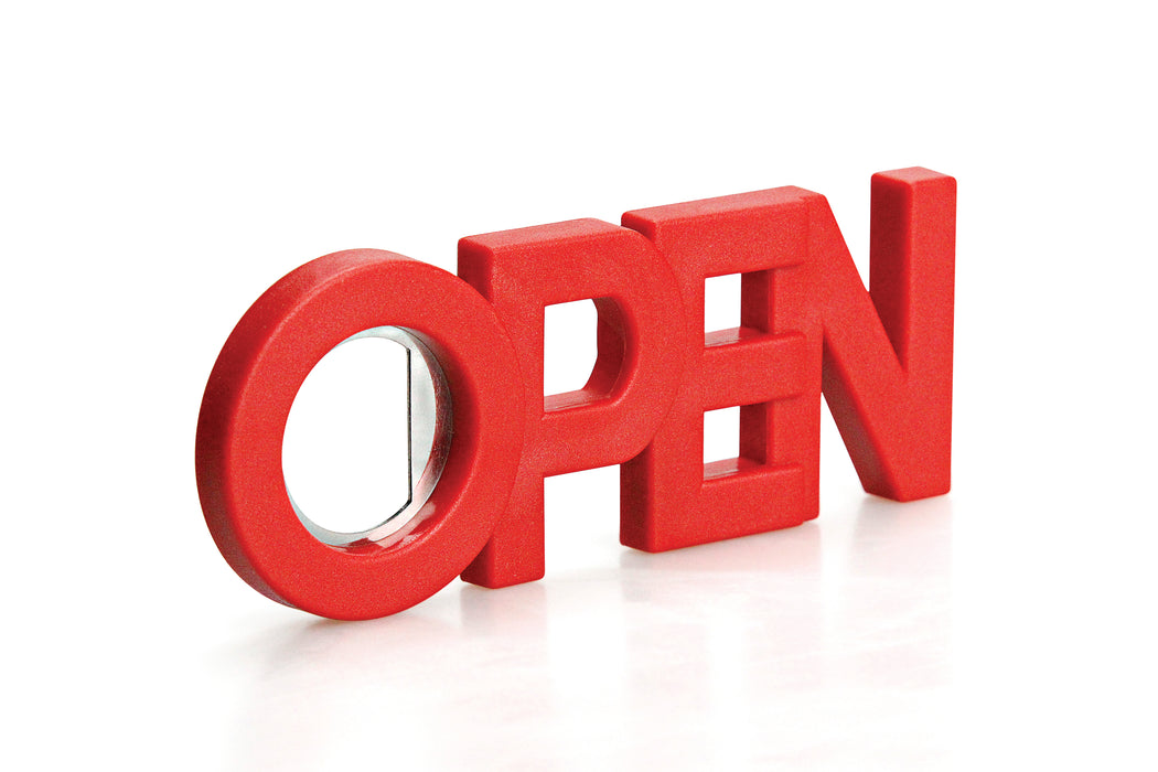 Qualy Beer opener with magnet open red 10239-RD