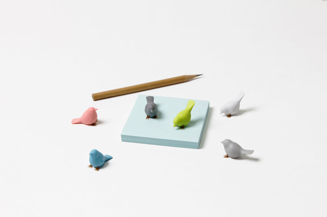 Qualy Set of 6 Mini Sparrow pastel magnets 10258-PT