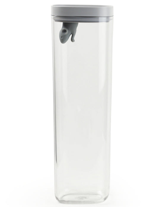 Qualy Lucky Mouse 2l grey container 10347-CL-GY