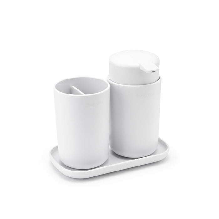 Brabantia Set of bathroom accessories 3 pcs. ReNew white 280382